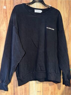 Men’s XL TALENTLESS Crewneck Sweatshirt Phantom Black Lightweight